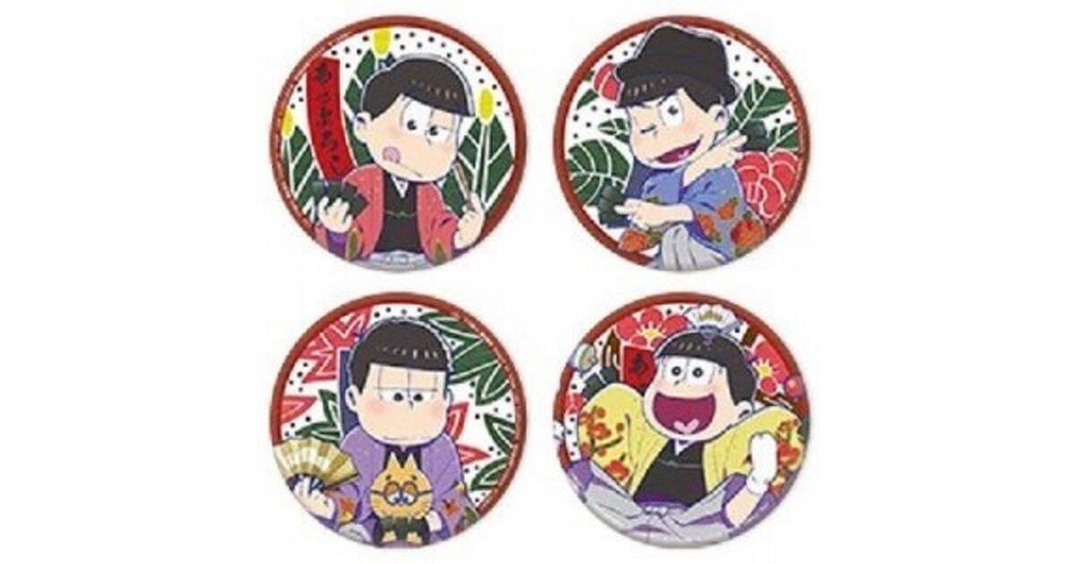 おそ松さん』花札を楽しむ6つ子のビッグな缶バッジがプライズに