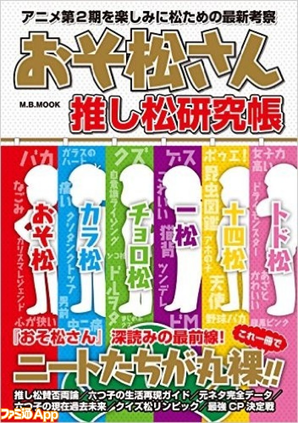 おそ松さん 6つ子を研究し尽くす考察本 推し松研究帳 が発売 ビーズログ Com