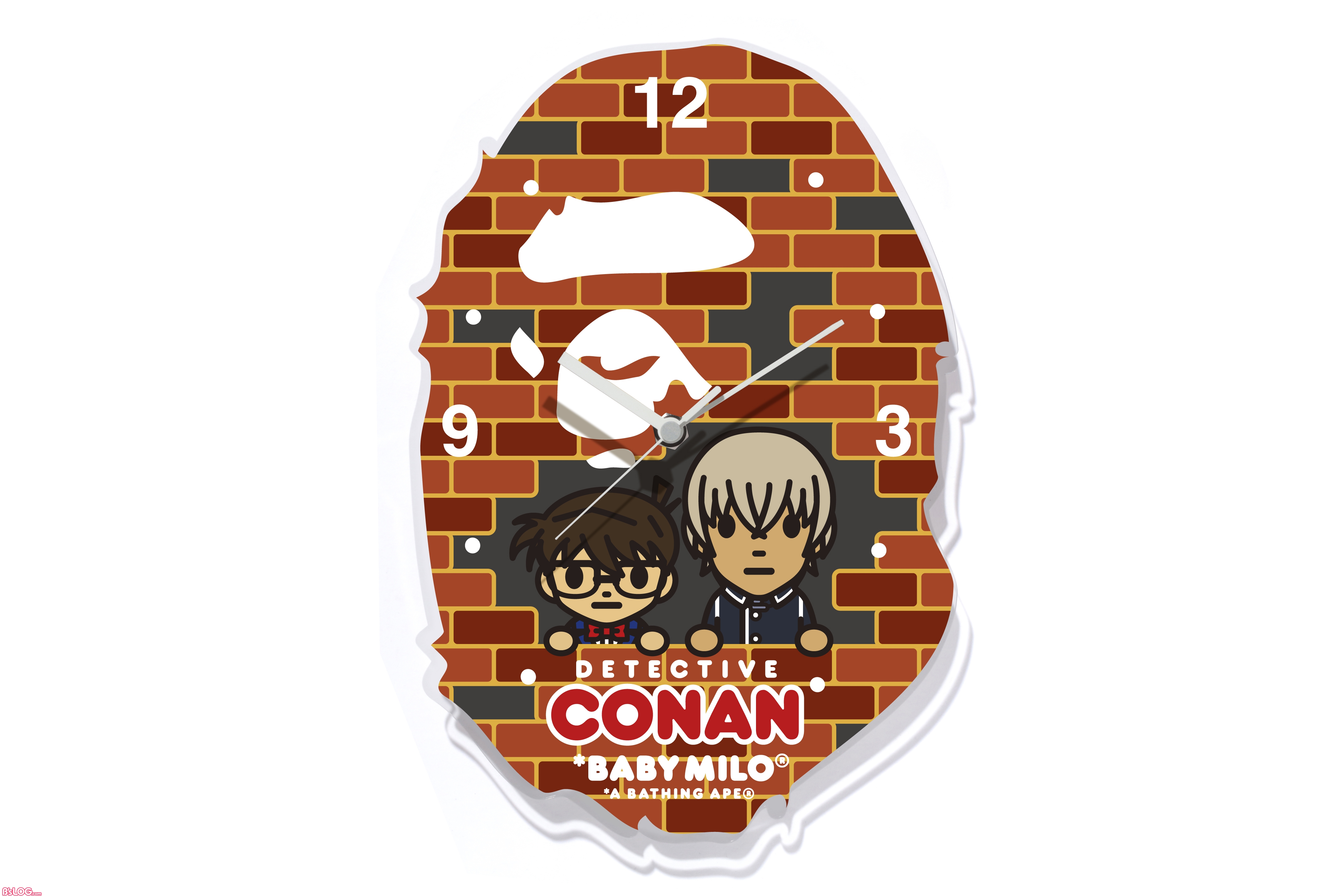 BAPE X CONAN APE HEAD　WALL CLOCK M