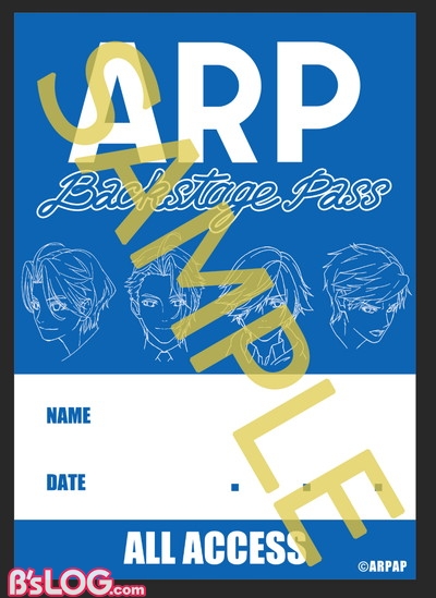 ARP_バックステージパスステッカーBLUE ver